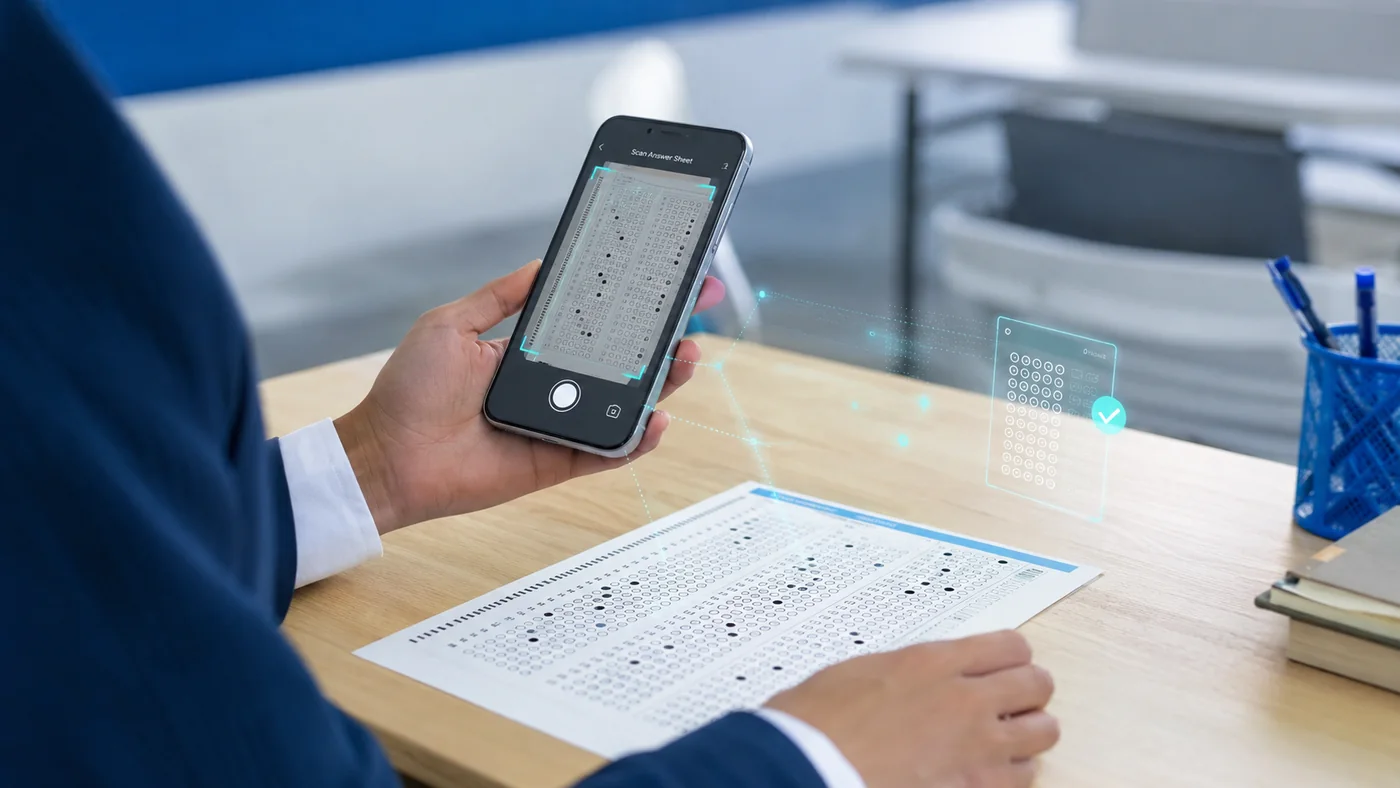 Telefon kamerasıyla optik cevap kâğıdı okuma