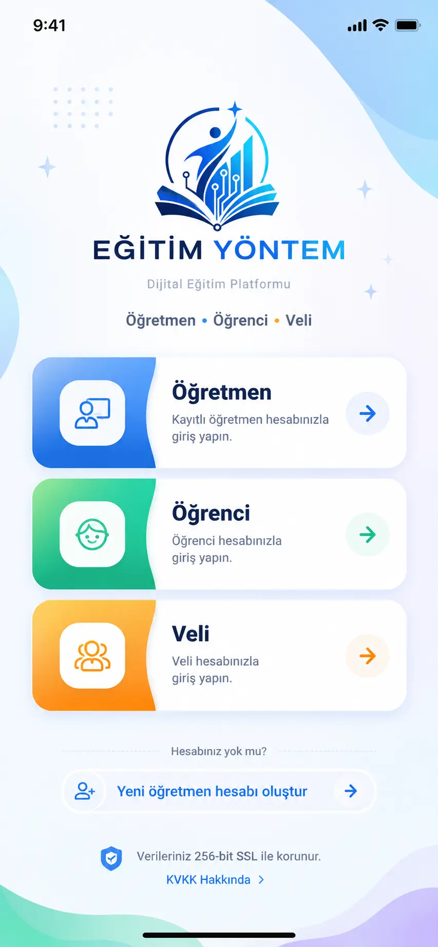 Eğitim Yöntem Tek hesap gerçek mobil ekran görüntüsü